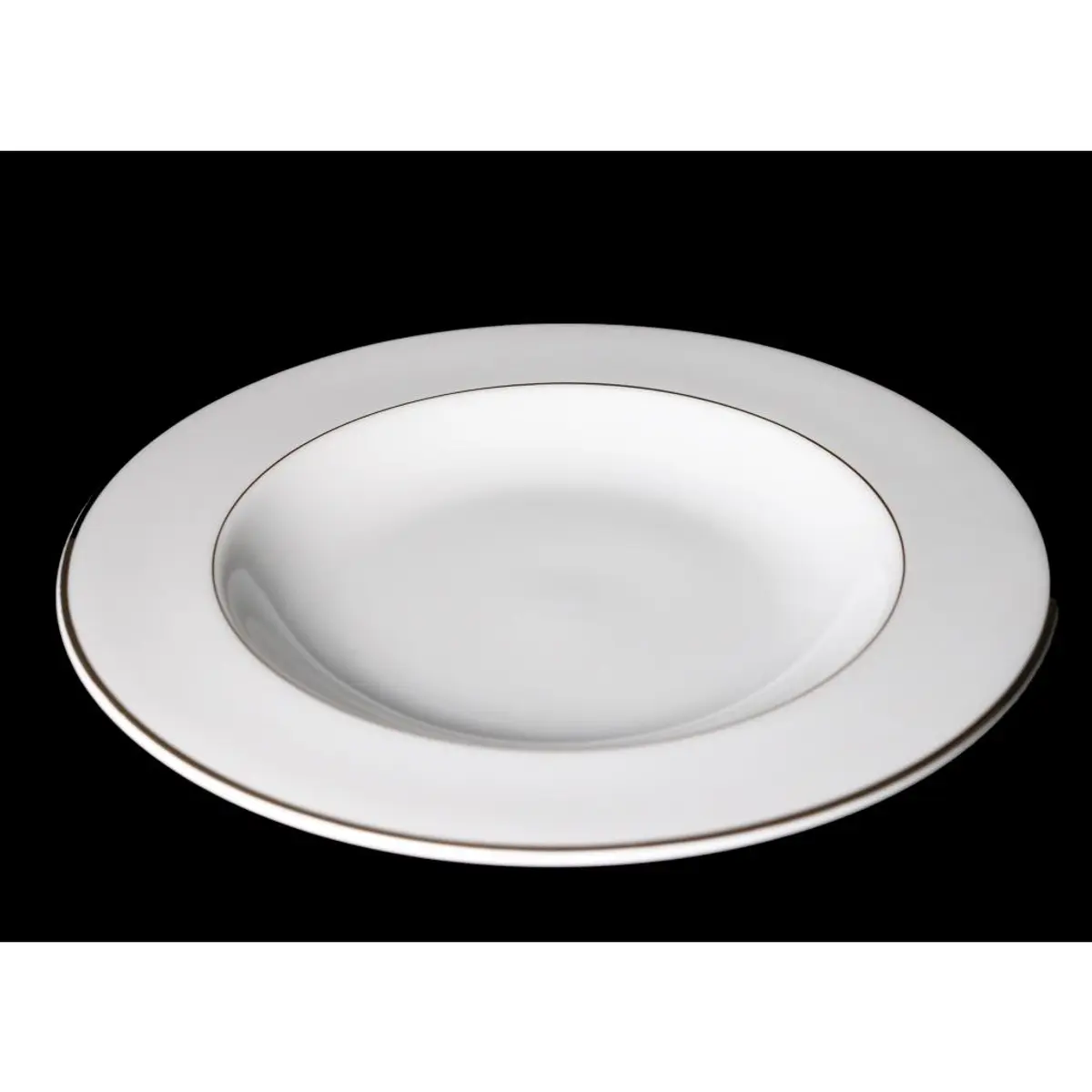 Porcelain Plate , Gold Line