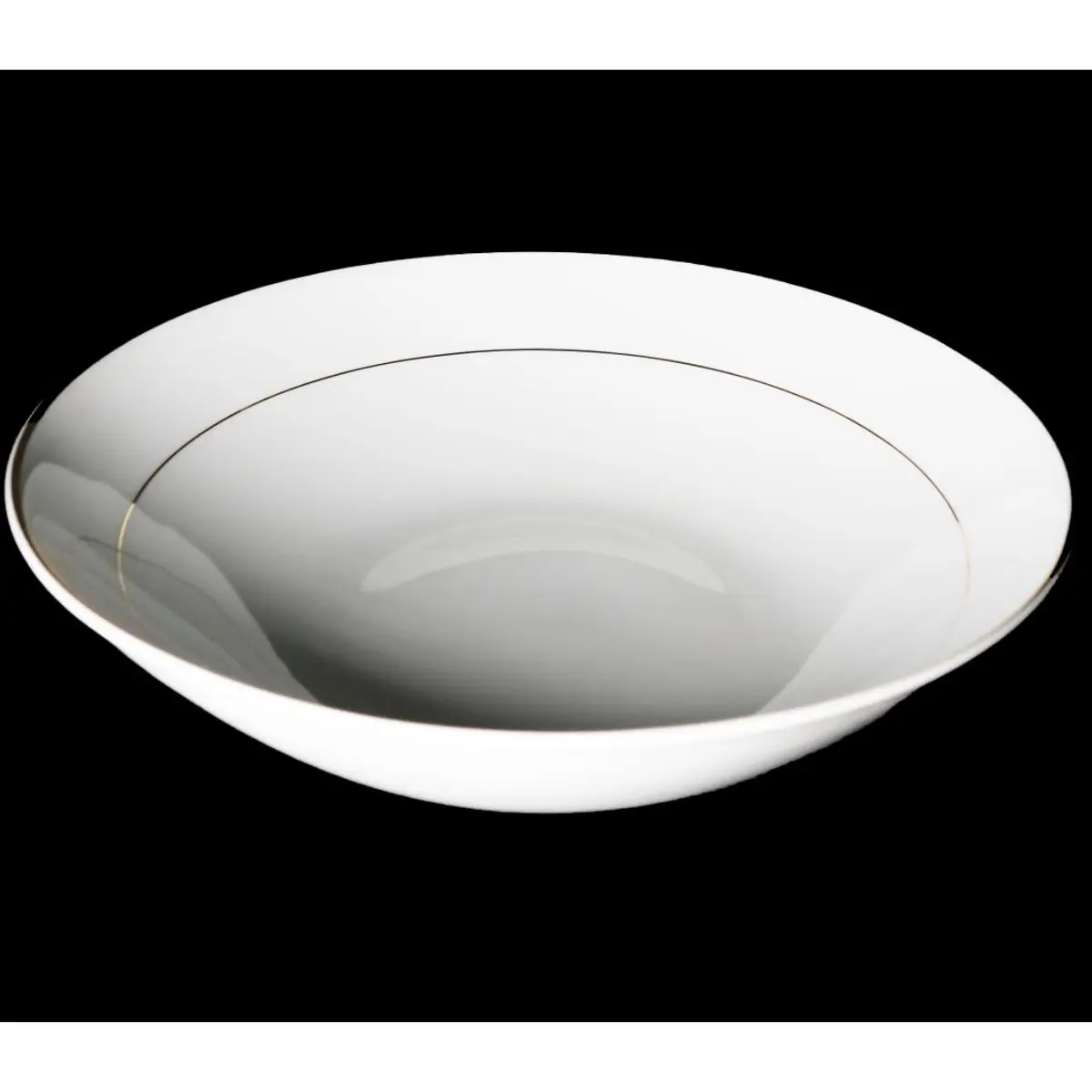 Porcelain Plate , Gold Line