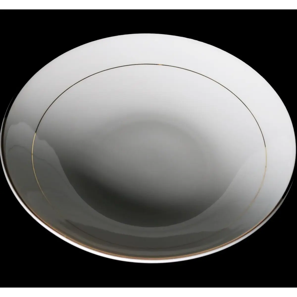 Porcelain Plate , Gold Line