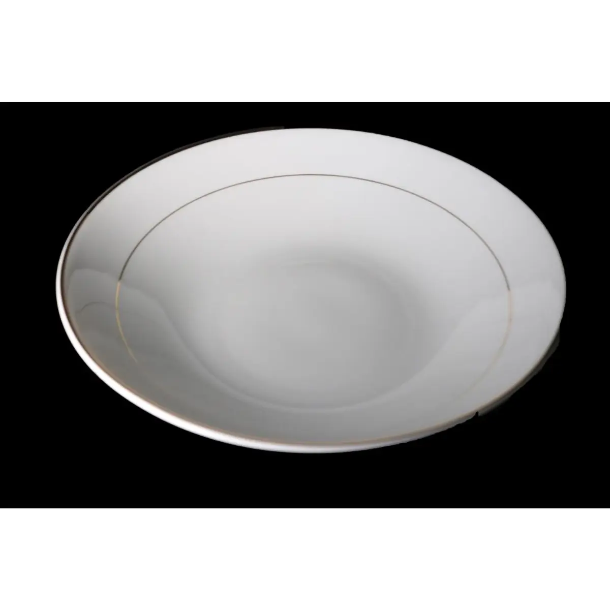 Porcelain Plate , Gold Line