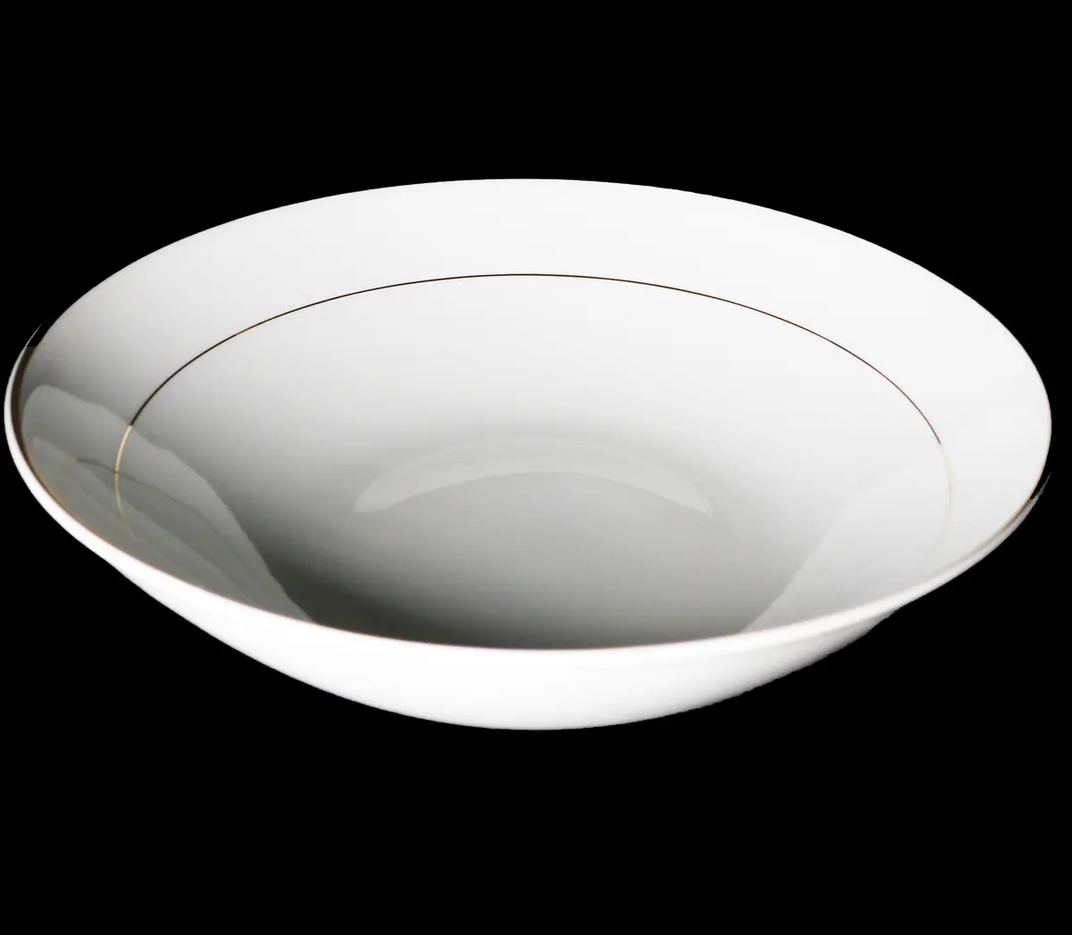 Porcelain Plate , Gold Line
