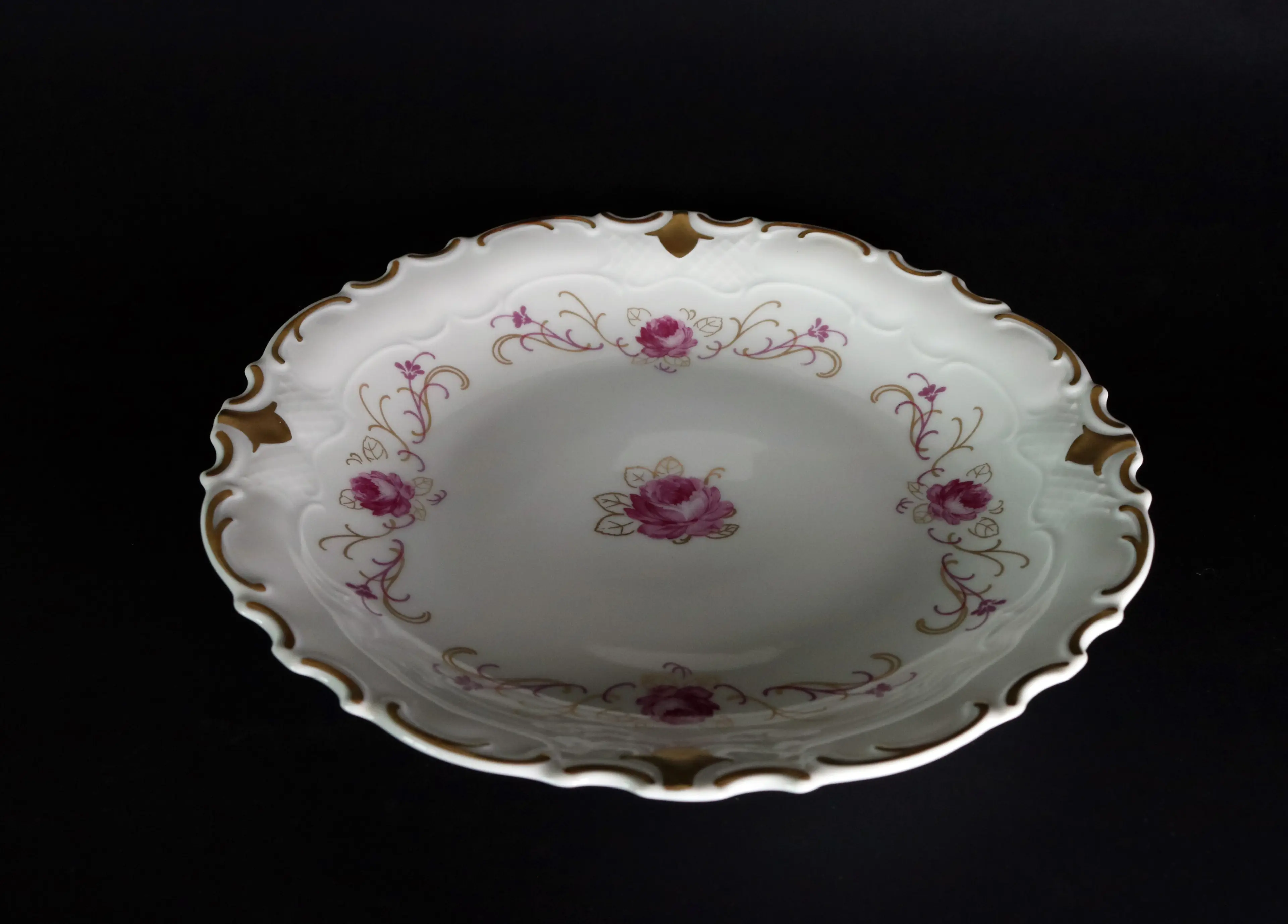 Porcelain Plate With Flowers