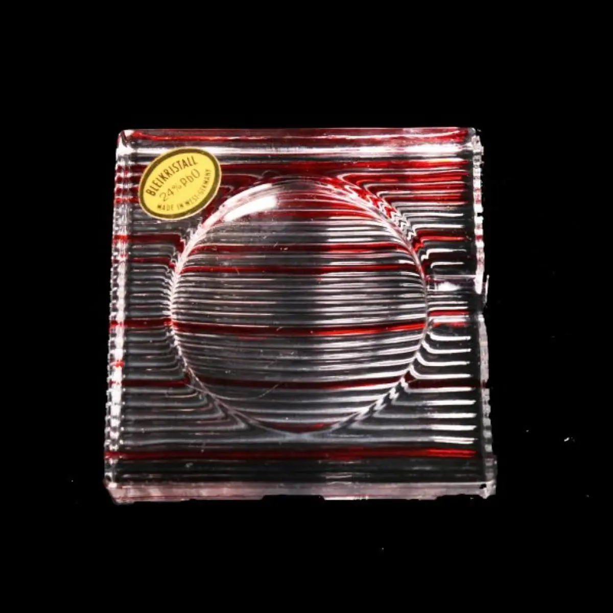 Seltmann Weiden Bleikristall 24% Minimalistic Ashtray Red