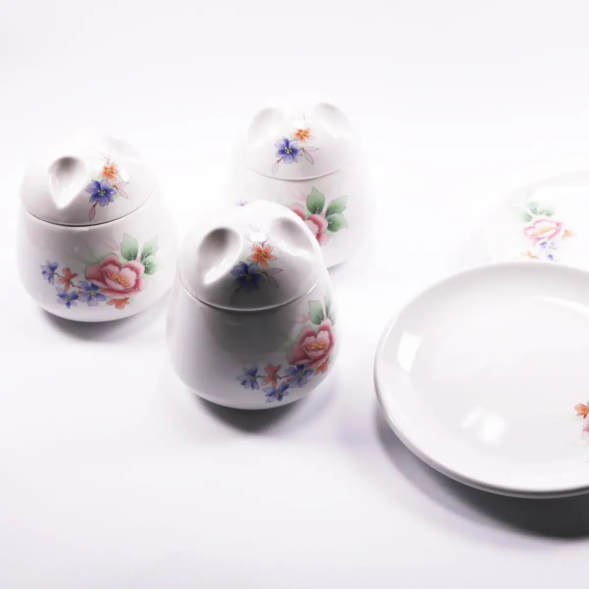 Set Of Plates And Jars