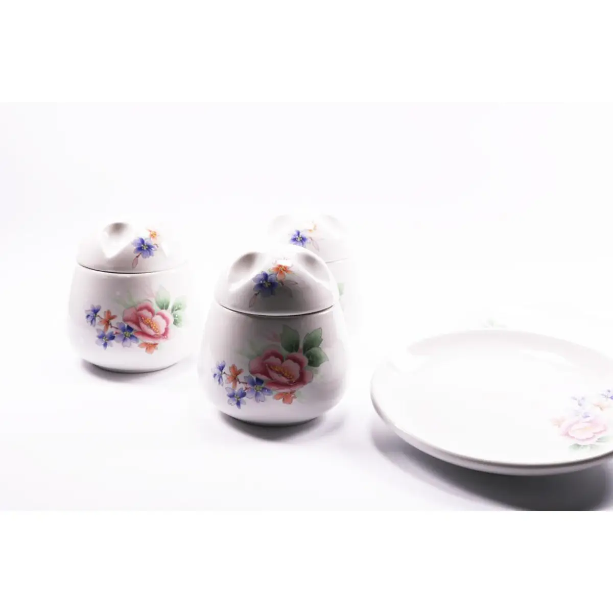 Set Of Plates And Jars