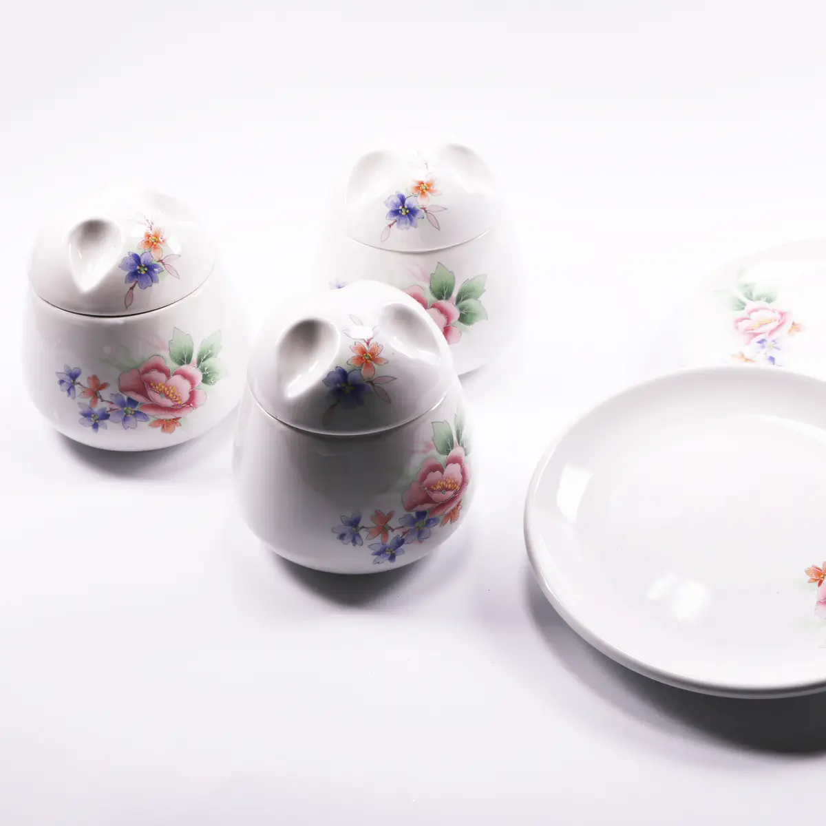 Set Of Plates And Jars