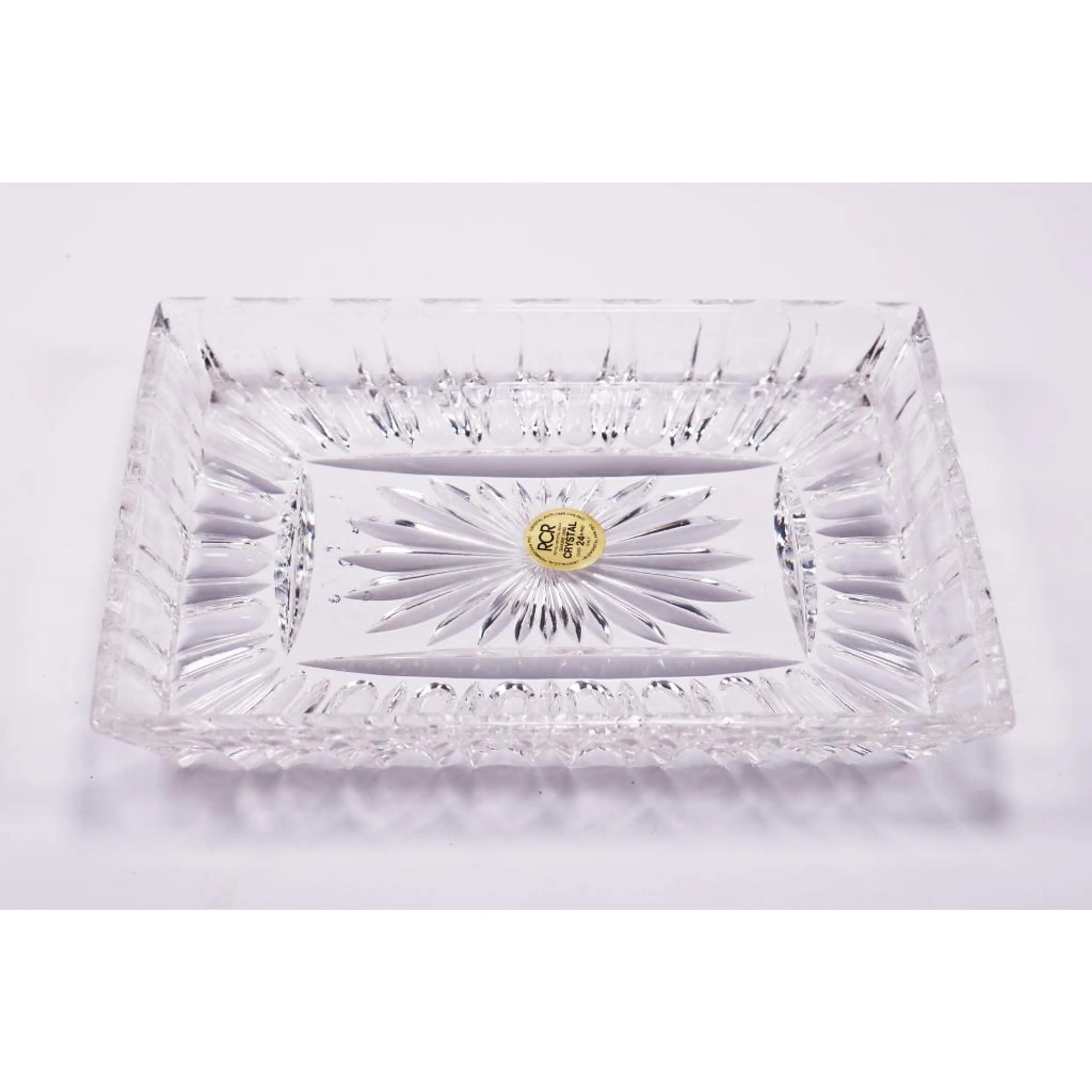 Small Beautiful Vintage Crystal Plate, Crystal Cake Plate