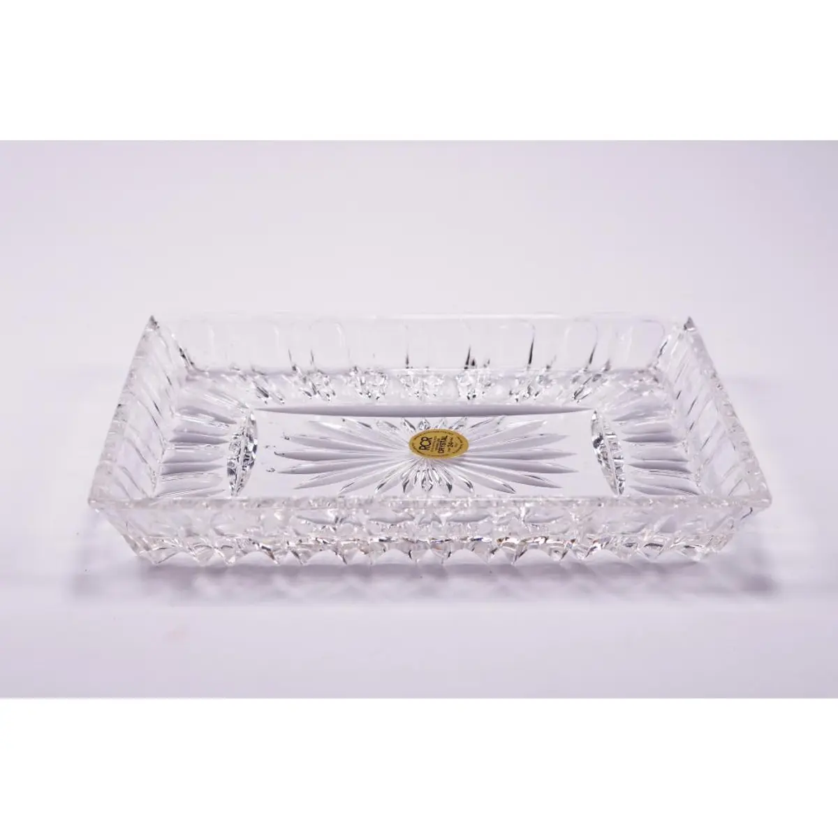 Small Beautiful Vintage Crystal Plate, Crystal Cake Plate
