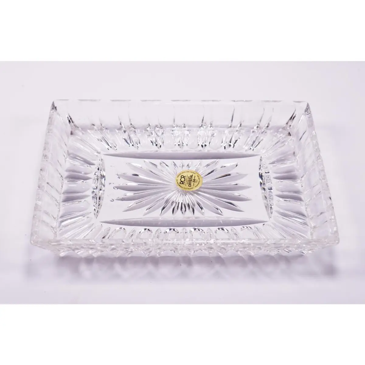 Small Beautiful Vintage Crystal Plate, Crystal Cake Plate