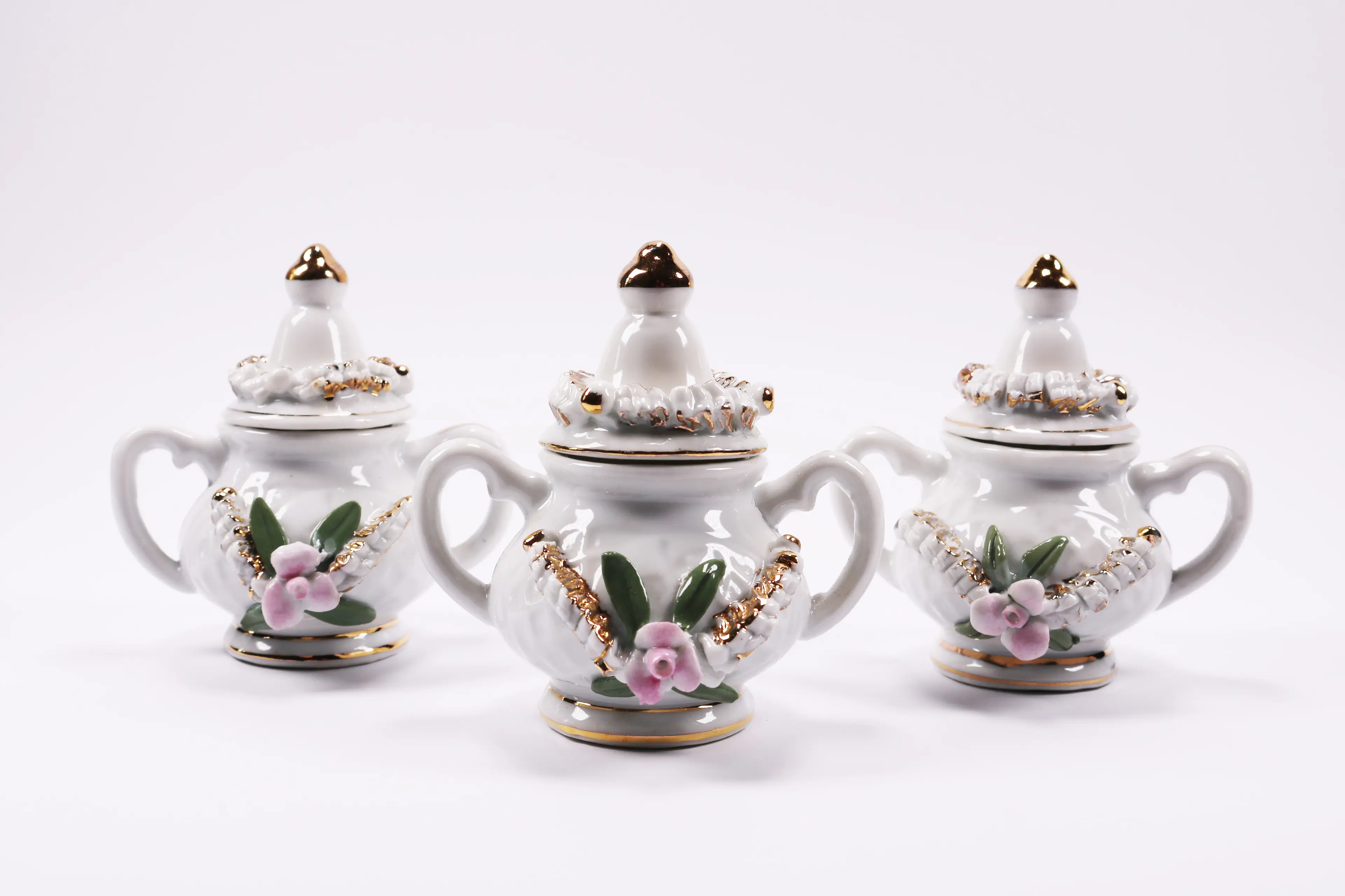 Small Jar With Two Handles Set Of 3