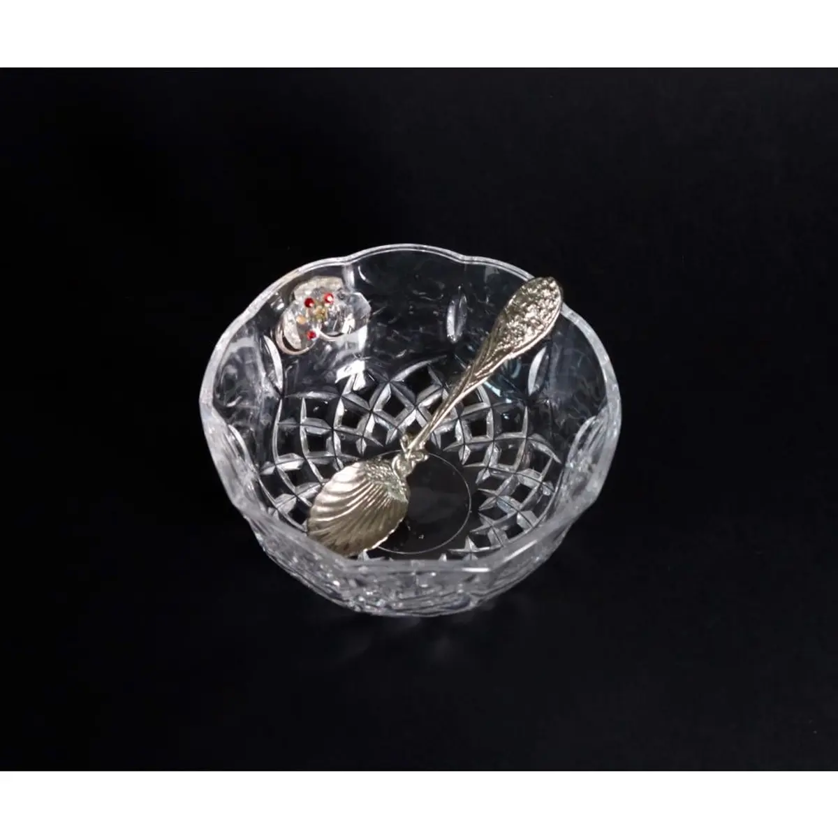 Sugar Jar With Silver Spoon