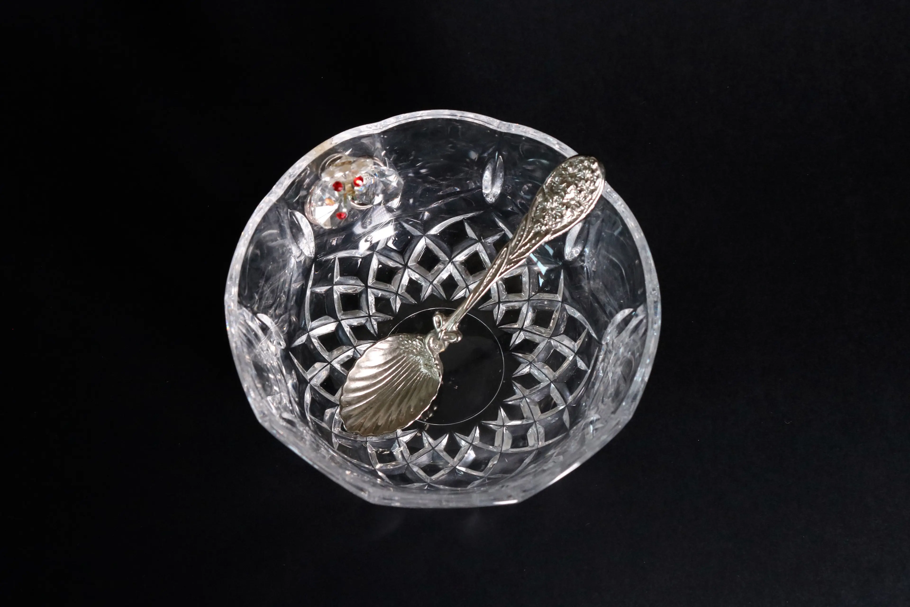 Sugar Jar With Silver Spoon