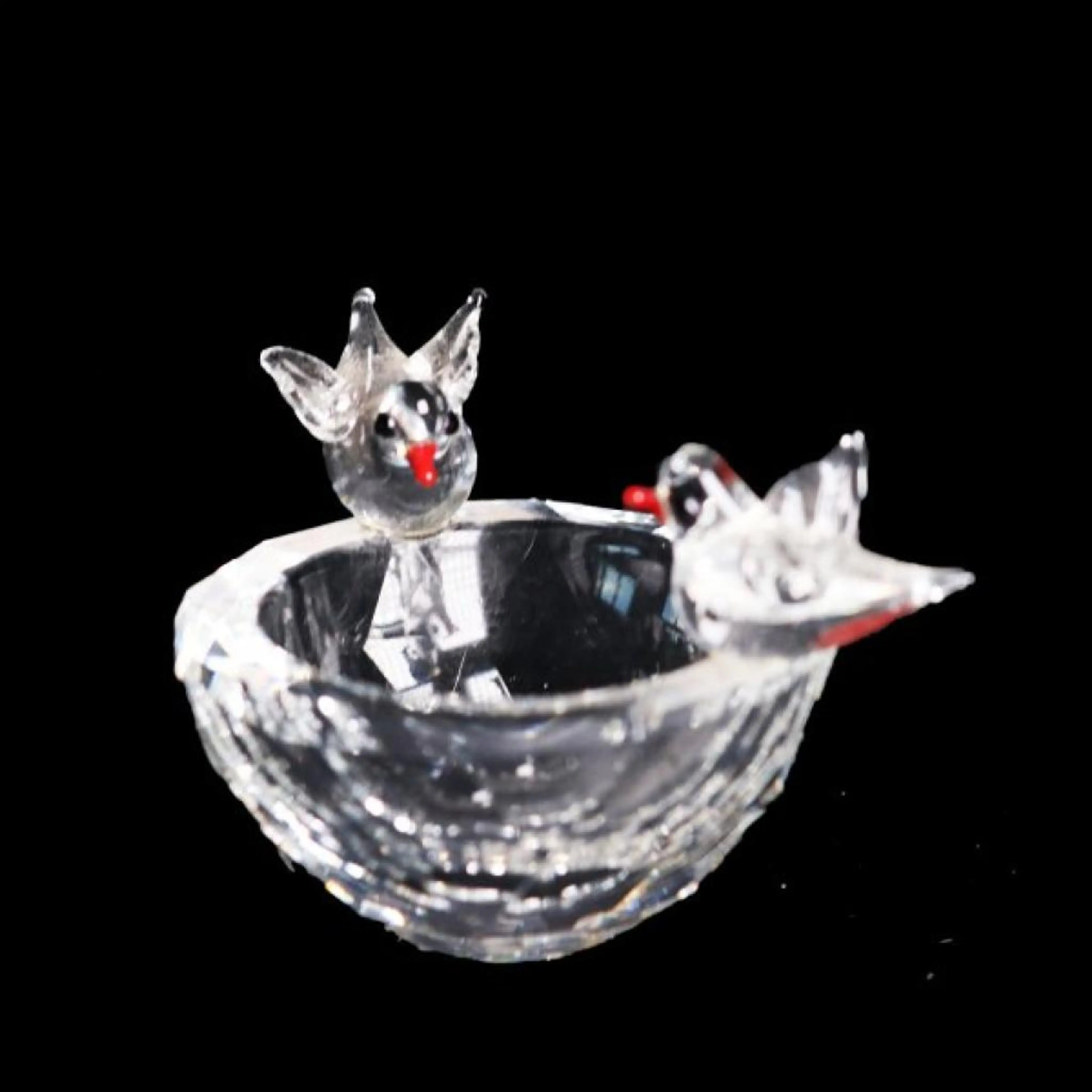Swarovski Crystal Bowl With Bird
