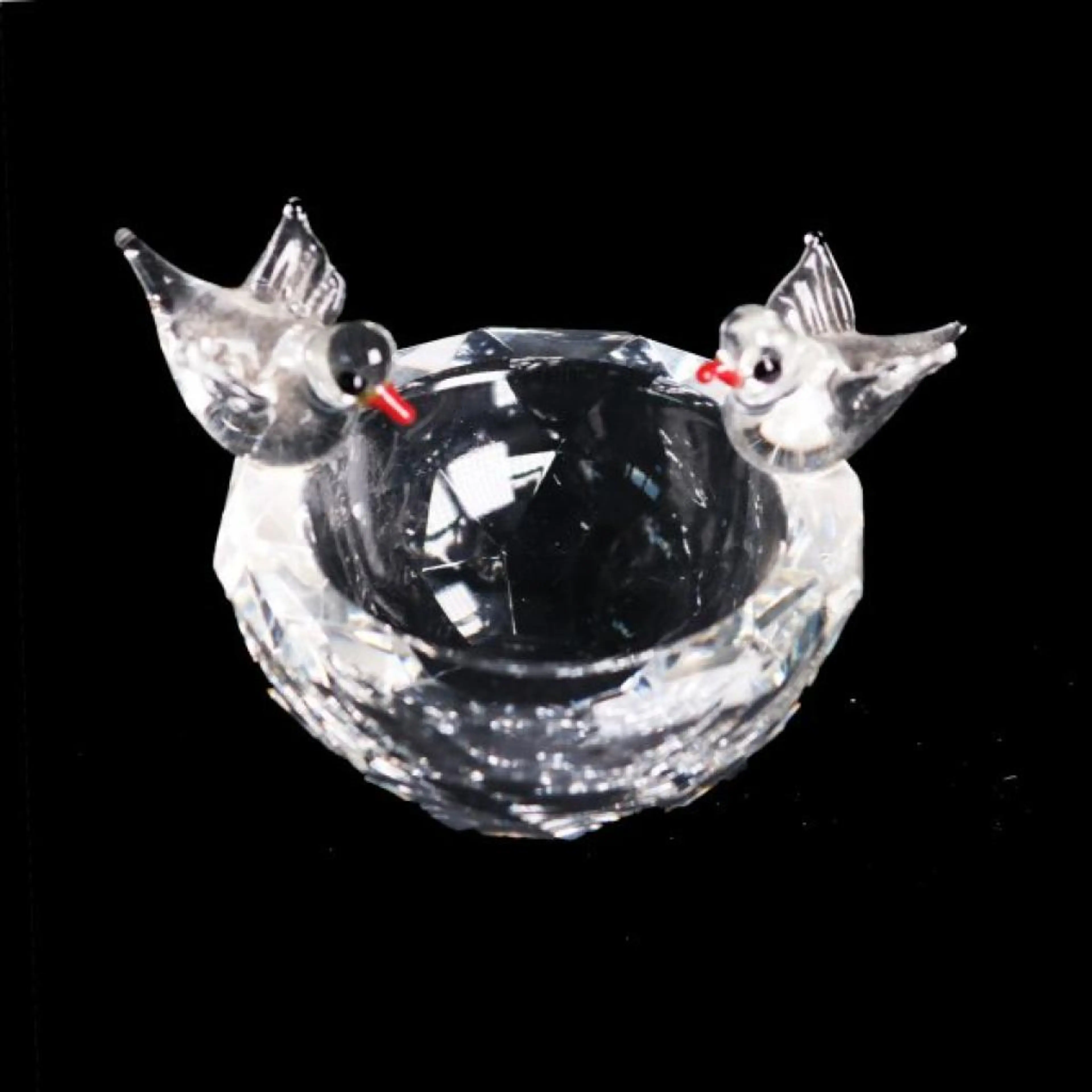 Swarovski Crystal Bowl With Bird