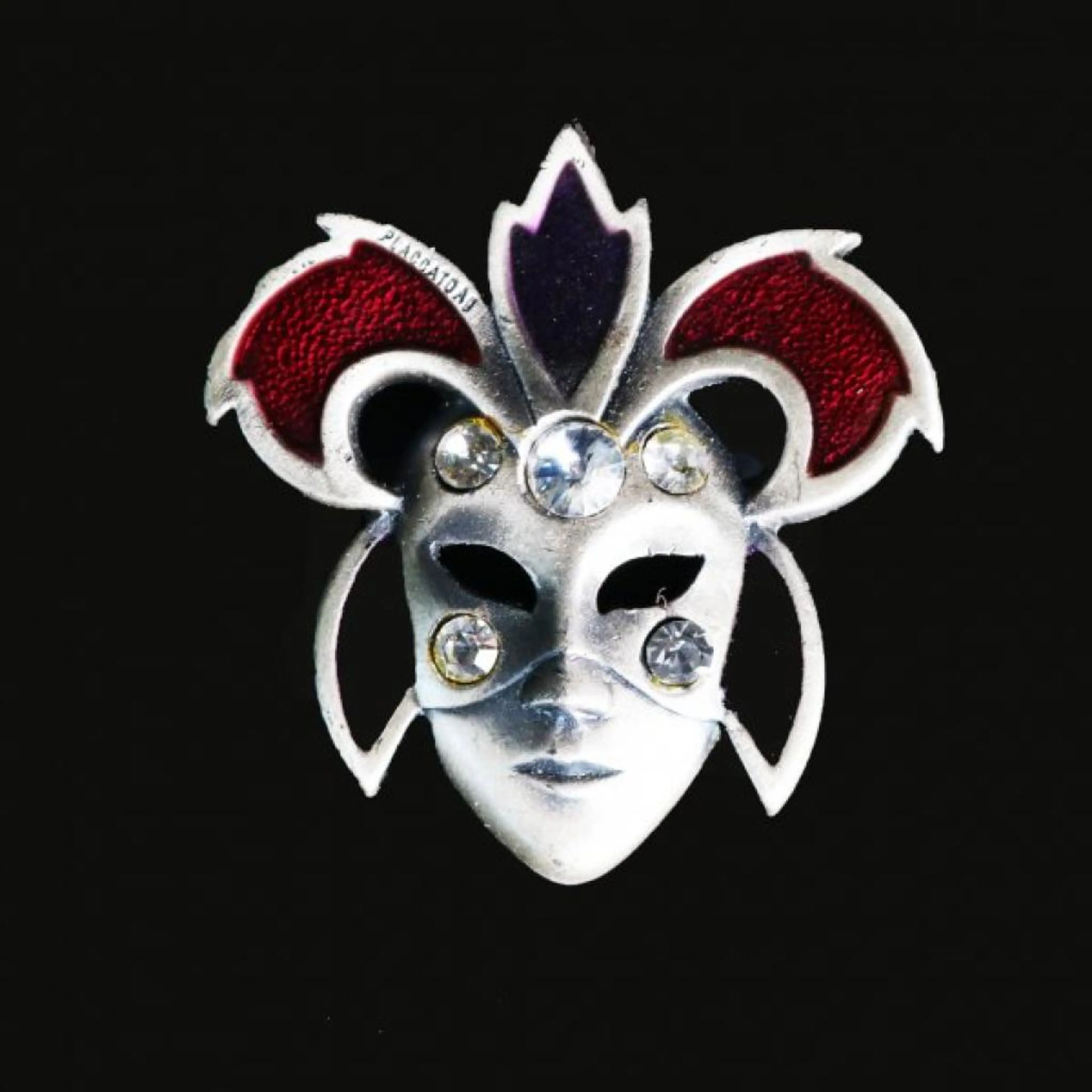 Swarovski Mask Brooch