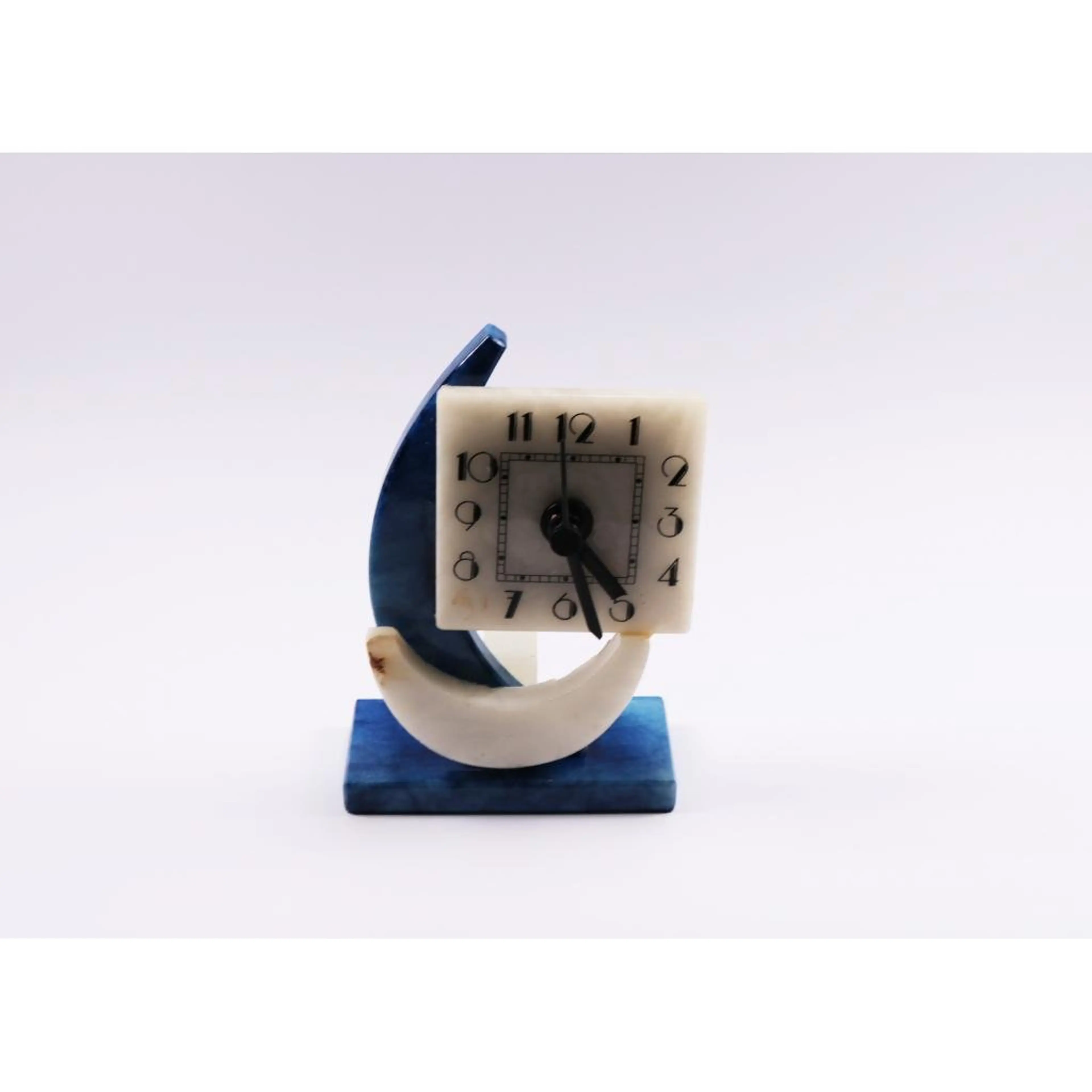 Vintage Clock Blue And White