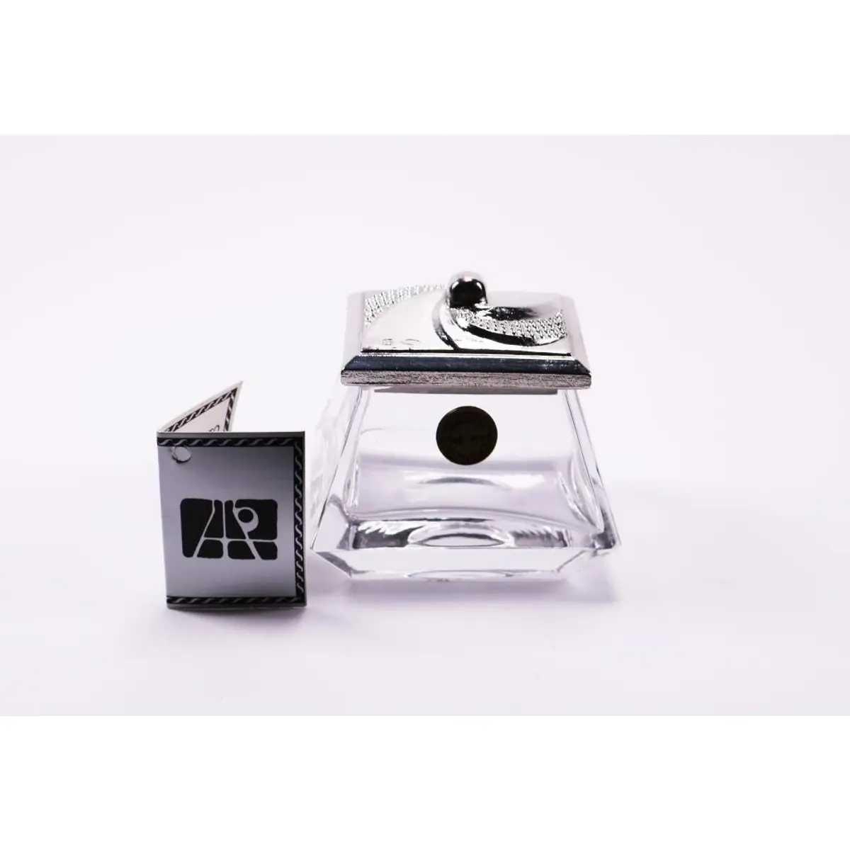 Vintage Crystal Lidded Box | Vintage Crystal Jewellery Box