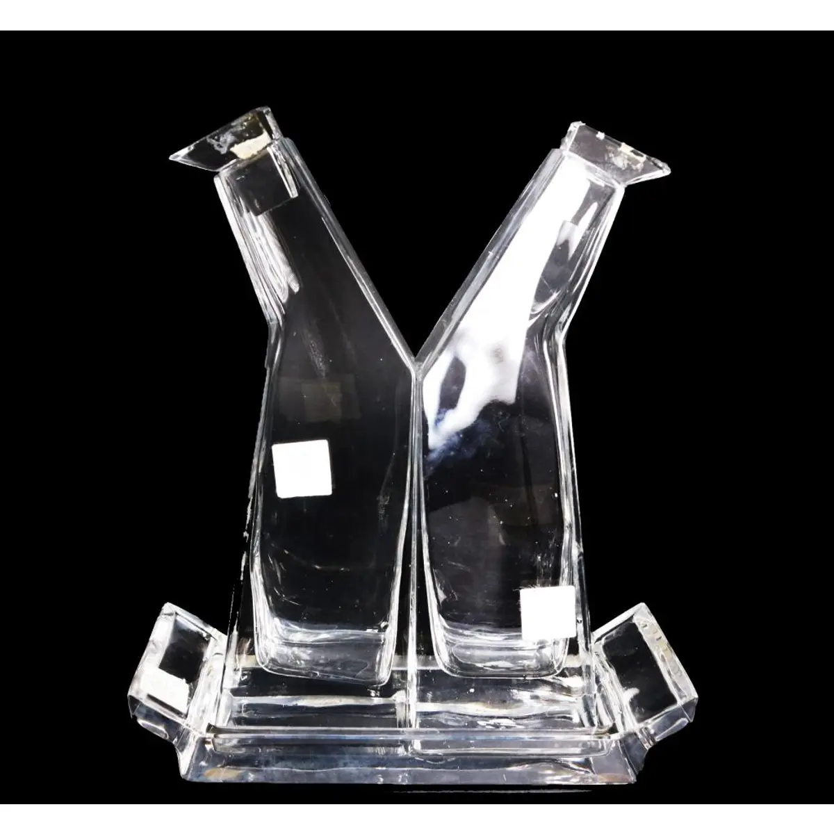 Vintage Crystal Oil and Vinegar Set