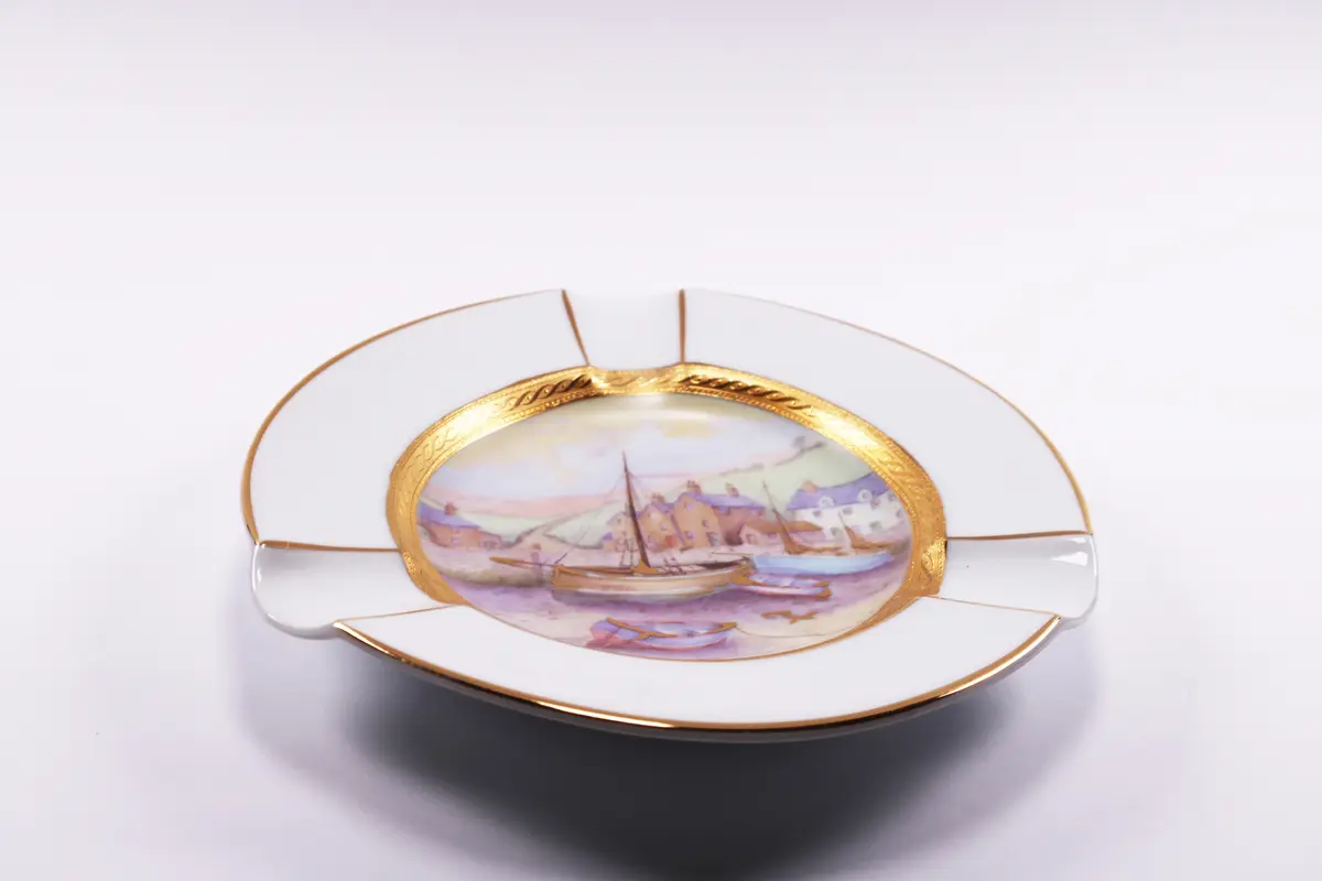Vintage Decorative Ceramic Gold Plated