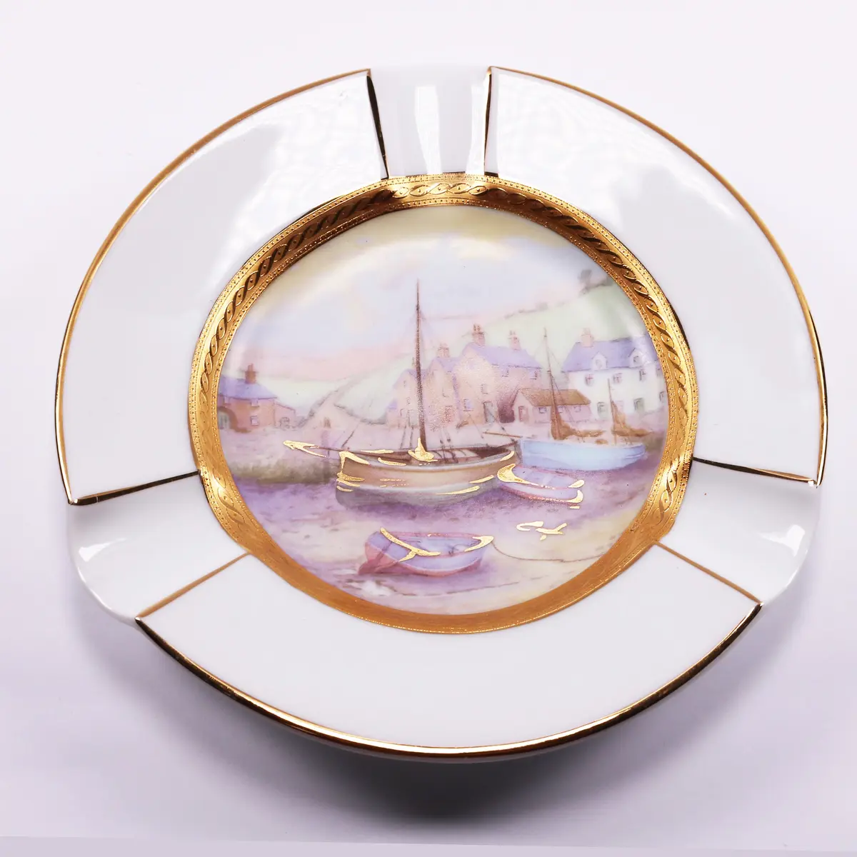 Vintage Decorative Ceramic Gold Plated