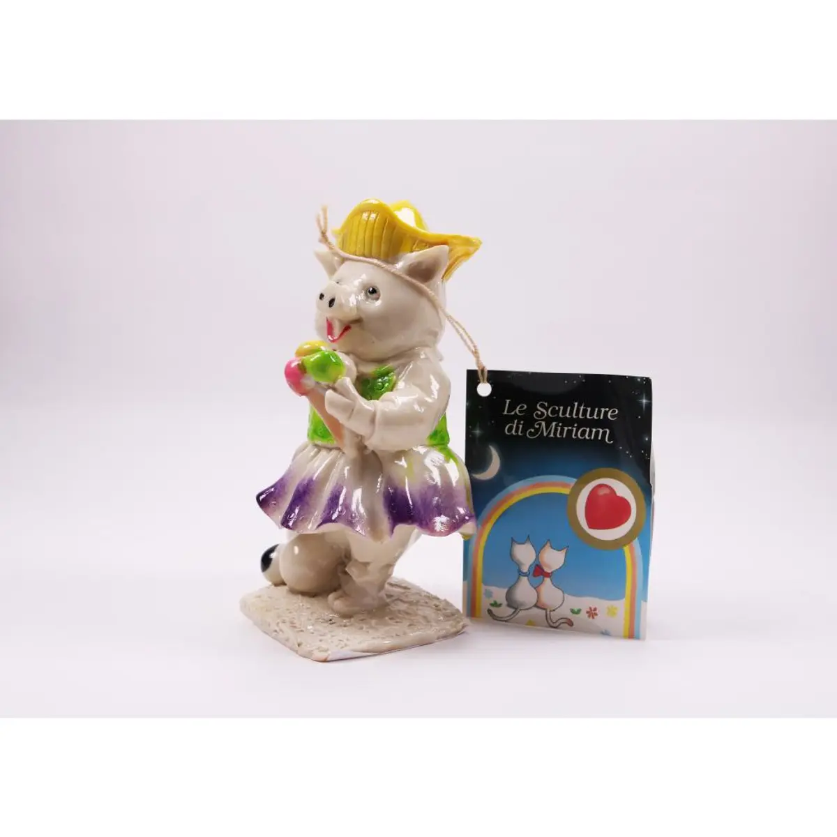 Vintage Pig Figurine/ Miriam Ceramiche Sas, Via Umbreto
