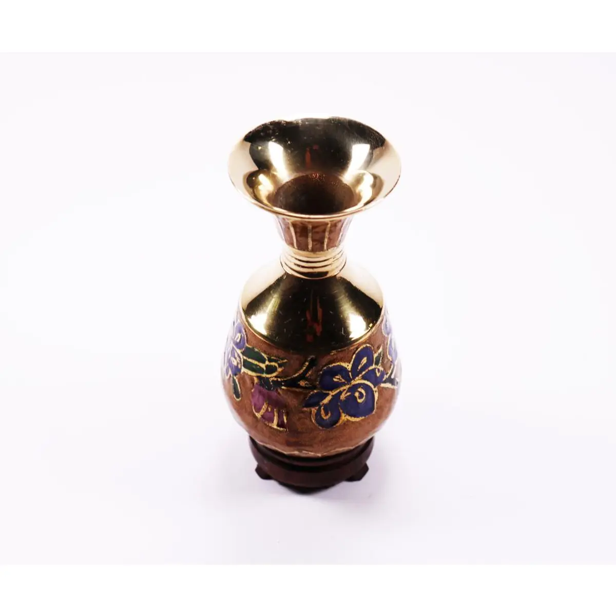 Vintage Vase Gold And Metal