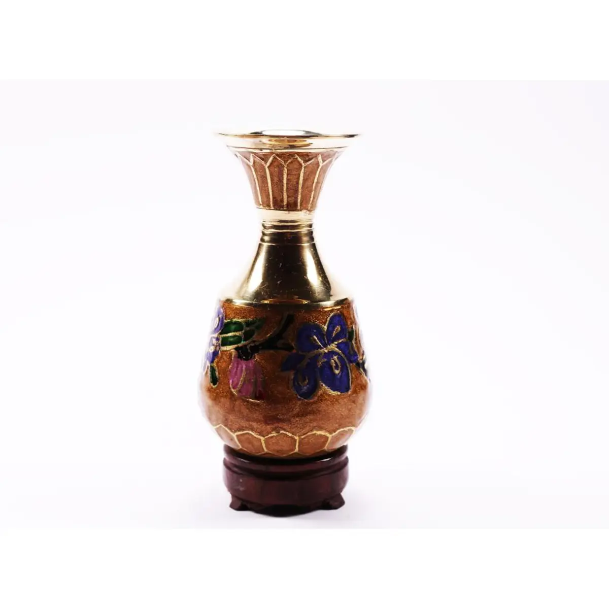 Vintage Vase Gold And Metal