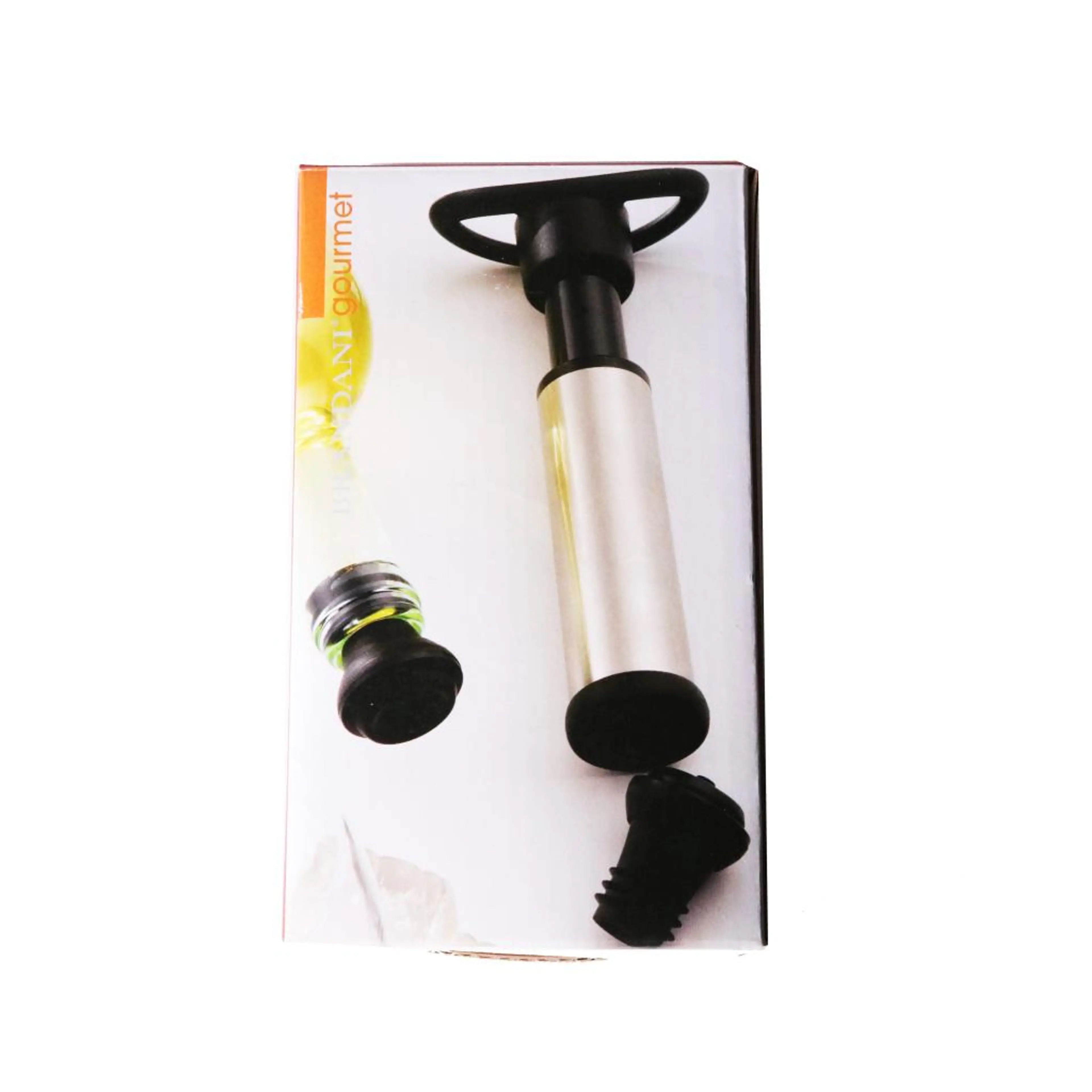 Wine Saver Vacuum Pump with 2pcs Vacuum Bottle Stoppers Stainless Steel